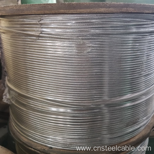 7x19 Dia.6mm Galvanized Steel Cable